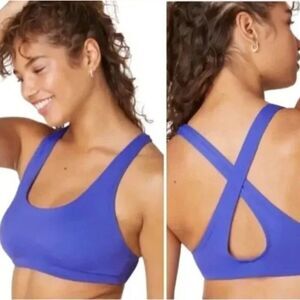 Andie Bathing Suit The Caledonia Top Bikini Lapis Criss Cross Back Neutral Solid